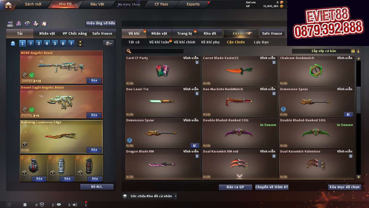 shop acc cf uy tin gia re